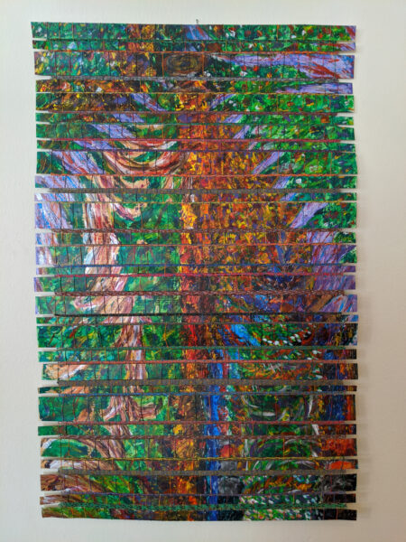Midsummer Madness 23 In Wide X 36 In Long Metal, Wire, Acrylic Paint