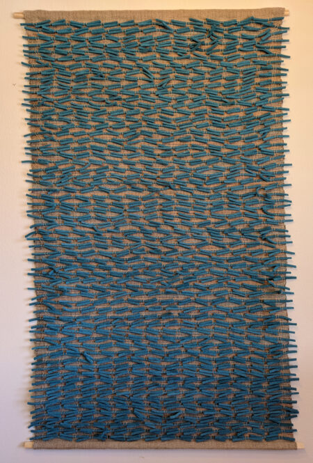 Rhythms Of The River Series Turquoise Wall Hanging 1